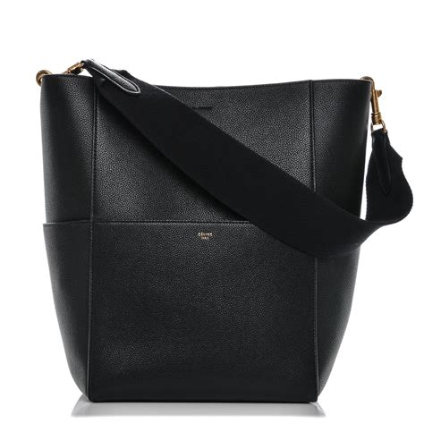 celine sangle black|Celine sangle used.